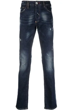 Philipp Plein Super Straight Cut distressed jeans