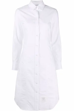 Thom Browne Logo patch shirtdress