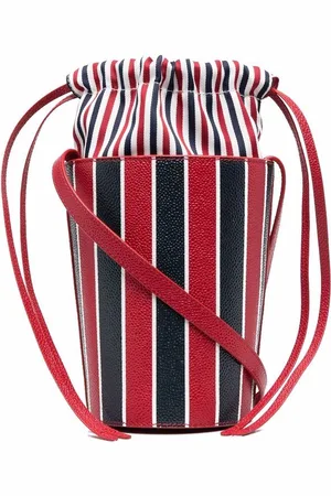 Thom Browne Mini RWB-Stripe lining bucket bag
