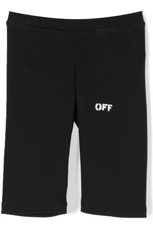 OFF-WHITE Logo-print cotton shorts