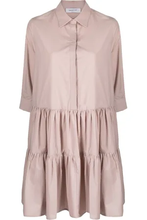 Fabiana Filippi Tiered cotton mini shirtdress