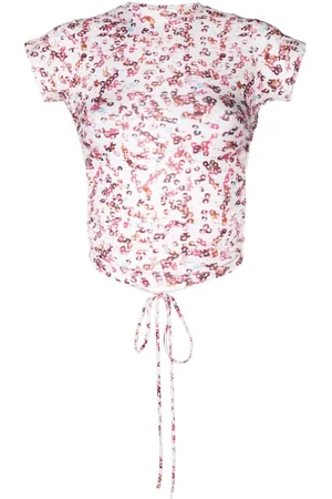 Isabel Marant Abstract-print open-back T-Shirt