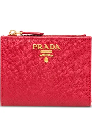 Prada Logo-plaque square wallet