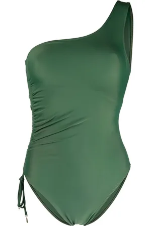 FAITHFULL THE BRAND One-shoulder draped swimsuit