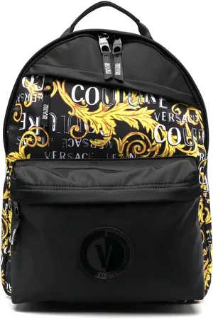 VERSACE Baroque pattern-print zip-up backpack
