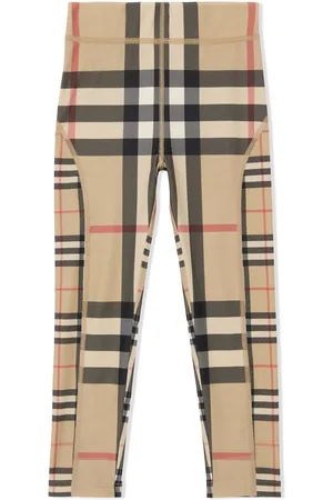Burberry Beige Cotton Vintage Check Trousers Burberry