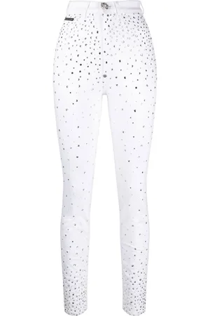 Philipp Plein Rhinestone-embellished skinny jeans