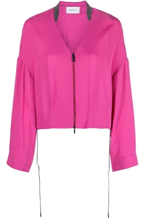 Fabiana Filippi V-neck zip-up jacket