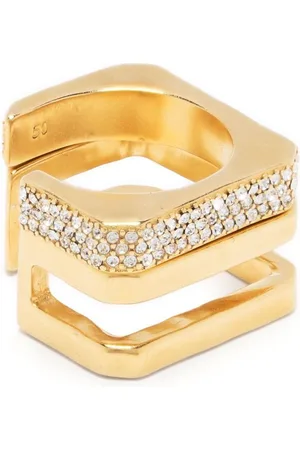 Zadig & Voltaire Crystal-embellished Cecilia ring