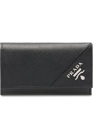 Prada Leather keychain wallet