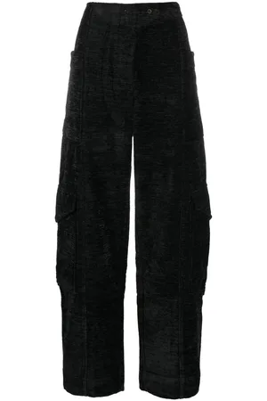 Ganni Chenille tapered trousers