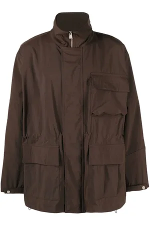 There Was One Cargo-pockets high-neck parka jacket