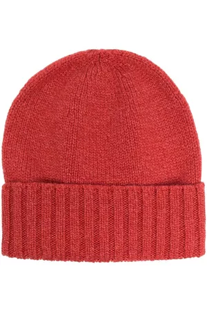 DELL'OGLIO Men Hats - Cashmere intarsia knit hat