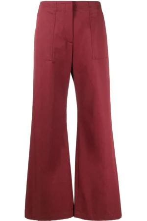 There Was One High-waisted wide-leg trousers