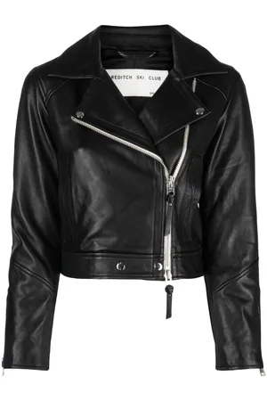 SHOREDITCH SKI CLUB Vyner cropped biker jacket