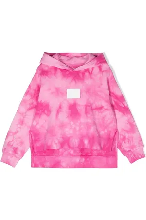 Maison Margiela Logo-patch tie-dye hoodie