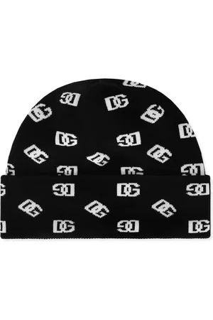 Dolce & Gabbana DG Monogram jacquard knitted beanie