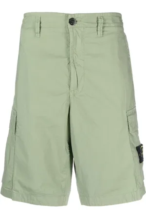 Stone Island Side logo-patch bermuda shorts