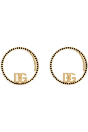 Dolce & Gabbana DG-logo rhinestone-embellished ear cuffs