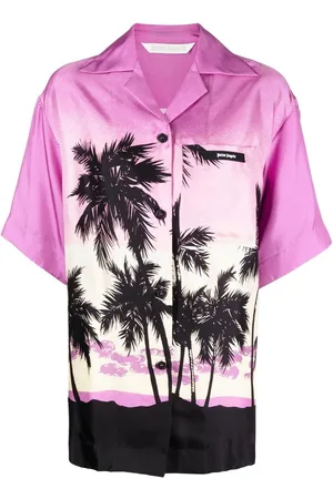 Palm Angels Sunset-print bowling shirt