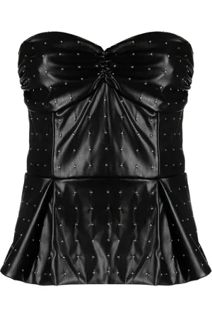 ROTATE Strapless peplum top