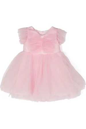 MONNALISA Ruffled short-sleeve dress