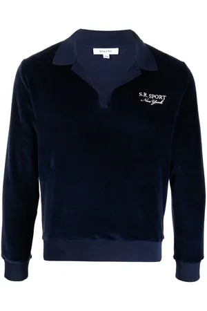 Sporty & Rich Cotton logo-embroidered top