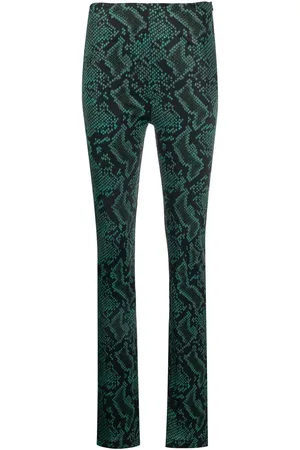 Snakeskin pattern palazzo trousers