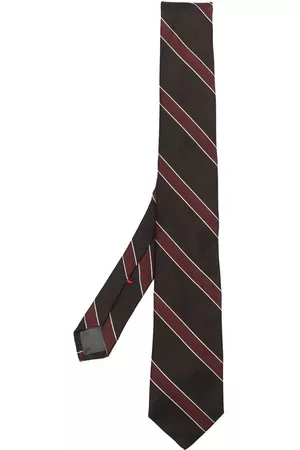 DELL'OGLIO Men Bow Ties - Diagonal stripe-print tie