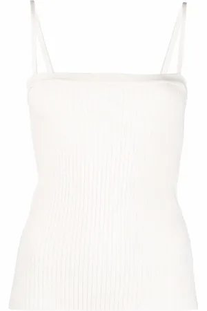 Courrèges Ribbed-knit cami top