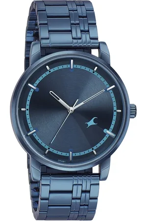 Fastrack Style Up Blue Dial Stainless Steel Strap Watch for Guys