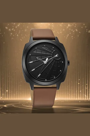 Fastrack Groove Quartz Analog Dial Guys Leather Watch