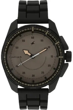 Fastrack Quartz Analog Brown Dial Plastic Strap Watch for Guys