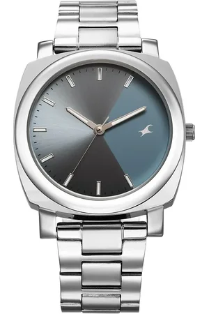 Fastrack Stunners X Quartz Analog Blue Dial Stainless Steel Strap Watch For Guys