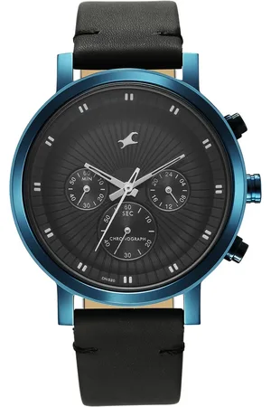 Fastrack Kronos Multifunction Dial Leather Strap Watch for Guys
