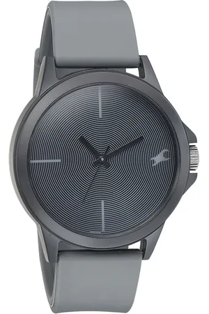 Fastrack Tees Quartz Analog Grey Dial Silicone Strap Unisex Watch