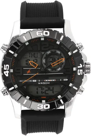 Fastrack Quartz Analog Digital Dial Silicone Strap Watch for Guys