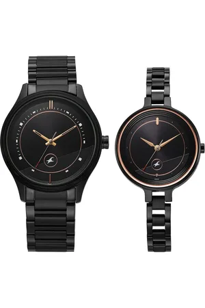 Fastrack Mixmatched Quartz Analog Dial Stainless Steel Strap Watch For Couple
