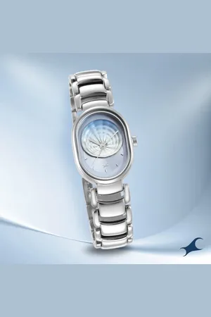 Fastrack Uptown Retreat Quartz Analog Blue Dial Metal Strap Watch for Girls