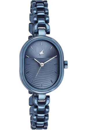 Fastrack Style Up Blue Dial Metal Strap Watch for Girls