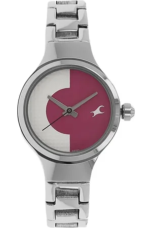 Fastrack Quartz Analog Bicolour Dial Metal Strap Watch for Girls
