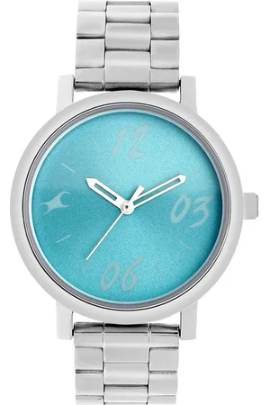 Fastrack Tropical Waters Quartz Analog Green Dial Metal Strap Watch for Girls