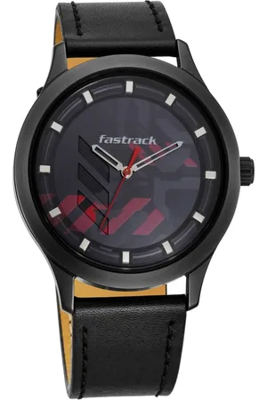 Fastrack Gamify Quartz Analog Grey Dial Leather Strap Watch for Guys