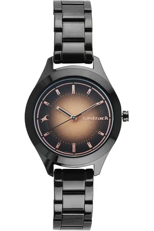 Fastrack All Nighters Quartz Analog Bicolour Dial Metal Strap Watch for Girls