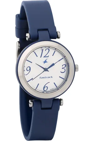 Fastrack Trendies Quartz Analog White Dial Silicone Strap Watch for Girls