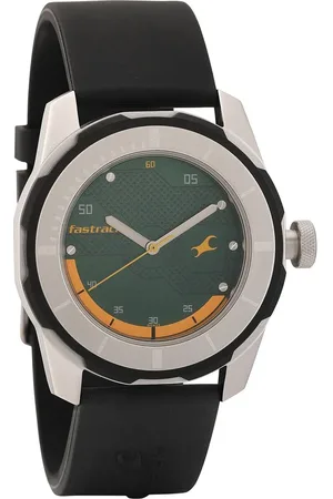 Fastrack Quartz Analog Green Dial Plastic Strap Watch for Guys