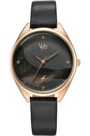 Fastrack Vyb Spotlight Quartz Analog Dial Leather Strap Watch For Women