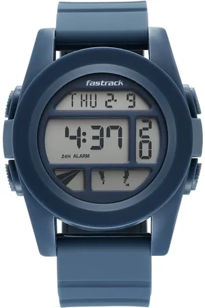 Fastrack StreetStyle Digital Blue Dial Blue Silicone Strap Watch For Guys