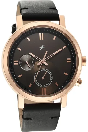 Fastrack Tick Tock Brown Dial Watch for Guys