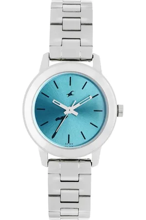 Fastrack Tropical Waters Quartz Analog Green Dial Metal Strap Watch for Girls